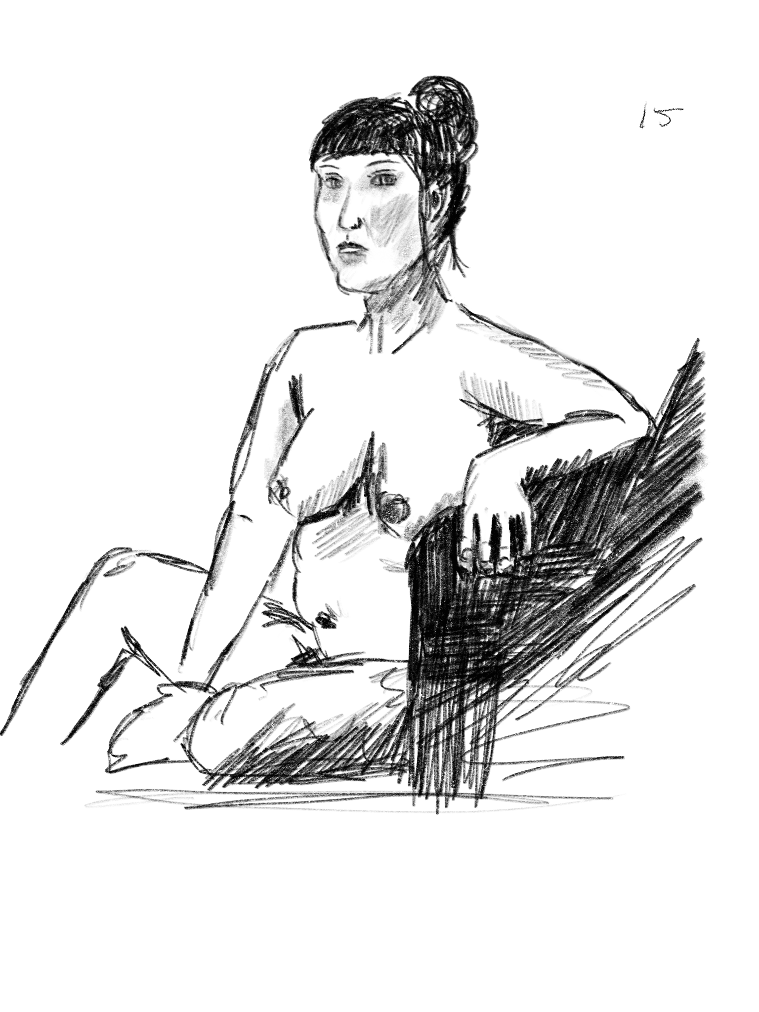 Digital drawing of a woman