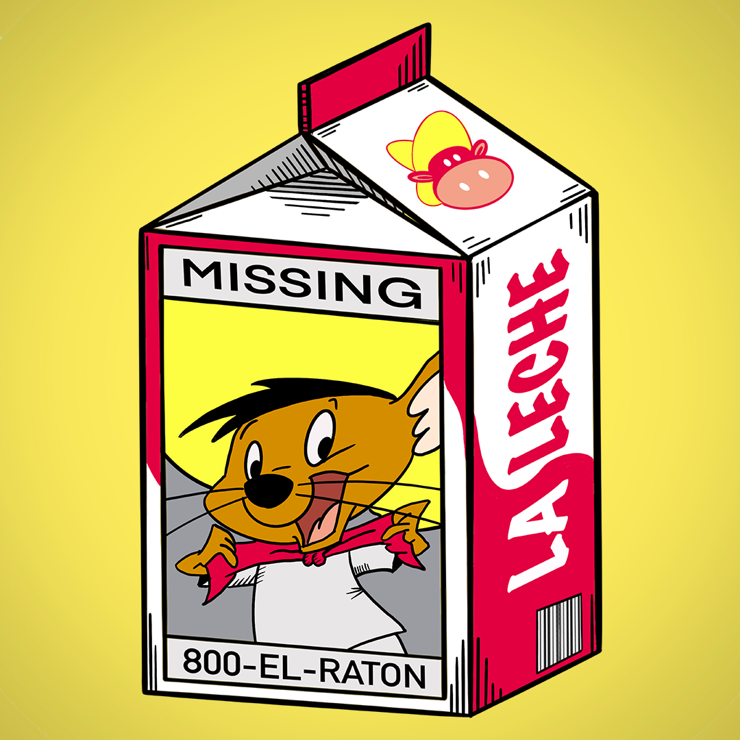 Speedy Gonzales on a milk carton missing image